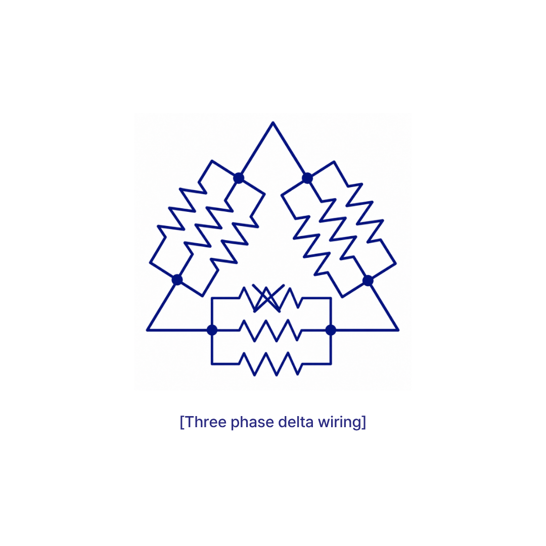 Three-phase Delta parallel connection
